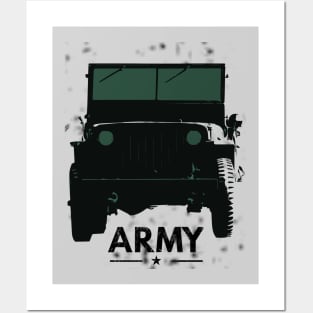 Army jeep Posters and Art